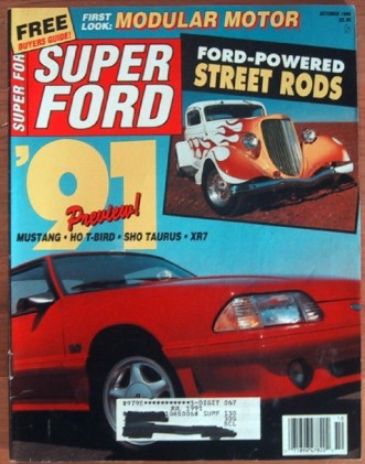 SUPER FORD 1990 OCT - RONNIE SOX's PONY, NEW MUSCLE